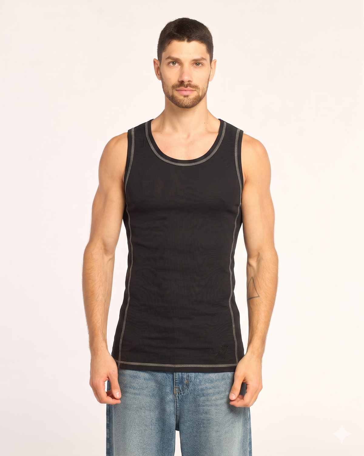 Musculosa Rusty Slack Jack Tank Black