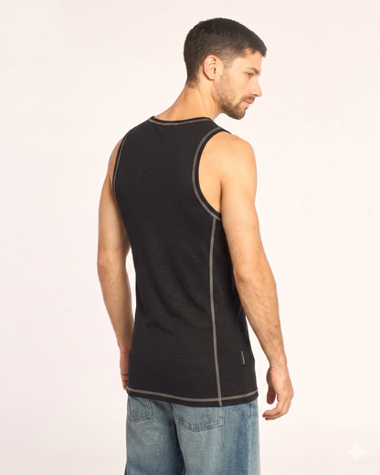 Musculosa Rusty Slack Jack Tank Black