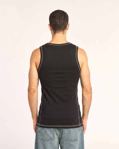 Musculosa Rusty Slack Jack Tank Black