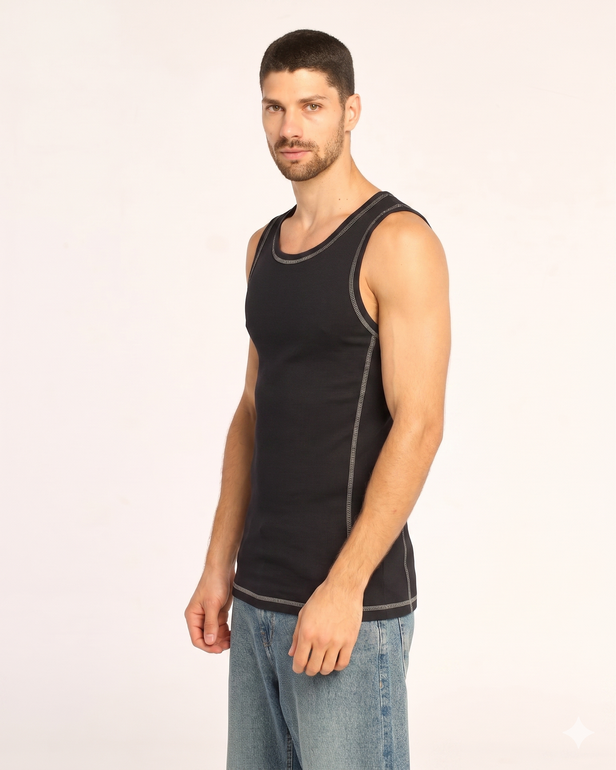 Musculosa Rusty Slack Jack Tank Black