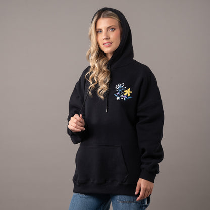 Canguro Rusty Smile Oversize Hood Ld Black