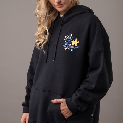 Canguro Rusty Smile Oversize Hood Ld Black