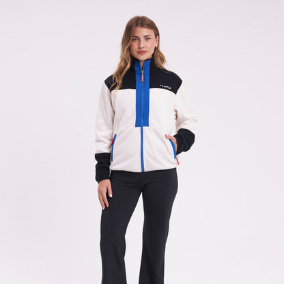 Campera Abrigo Rusty Snooze Polar Fleece Jacket Ld Snow White