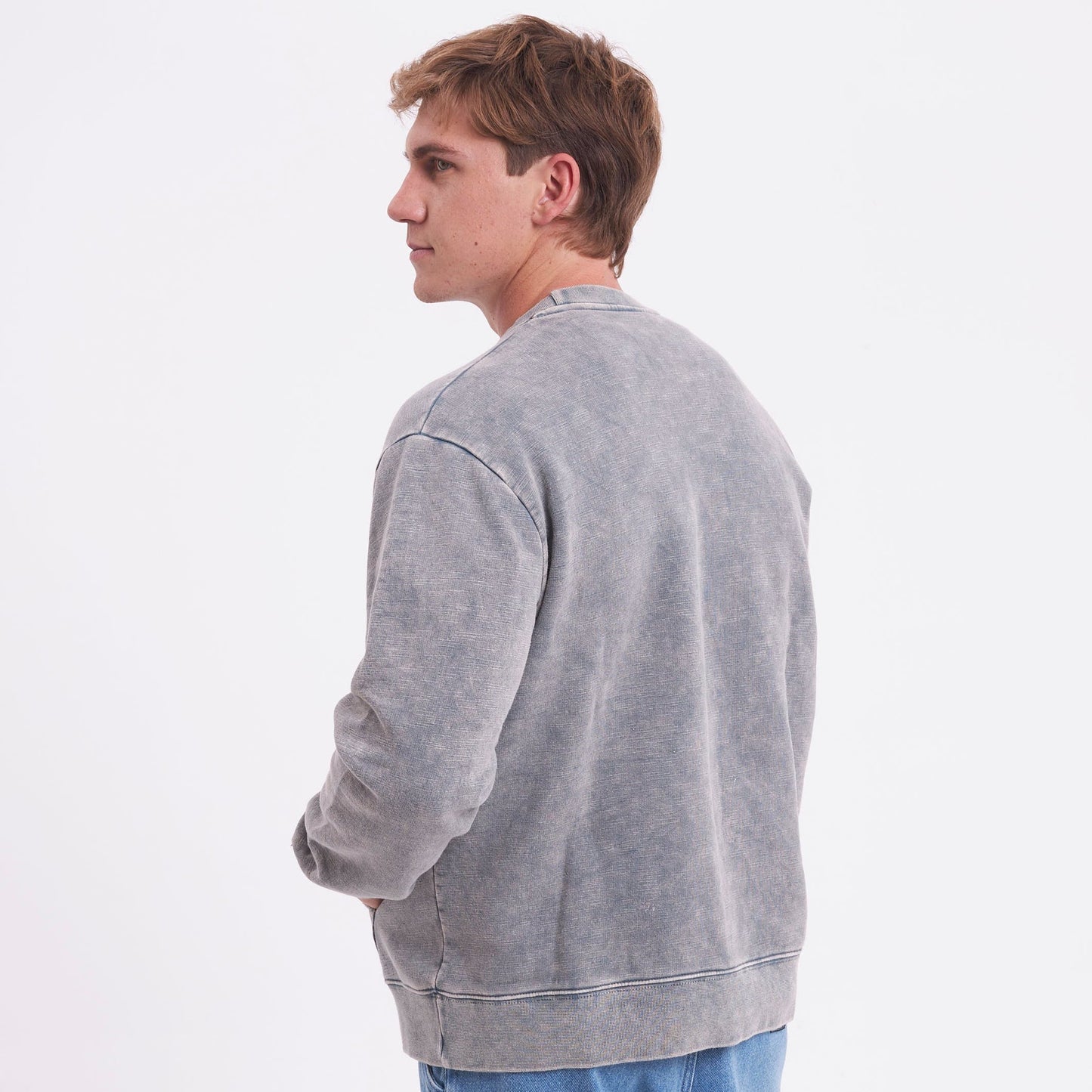 Buzo Rusty Sparkley Crew Process Grey