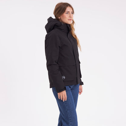 Campera Abrigo Rusty Special Windbreaker Jacket Ld Black