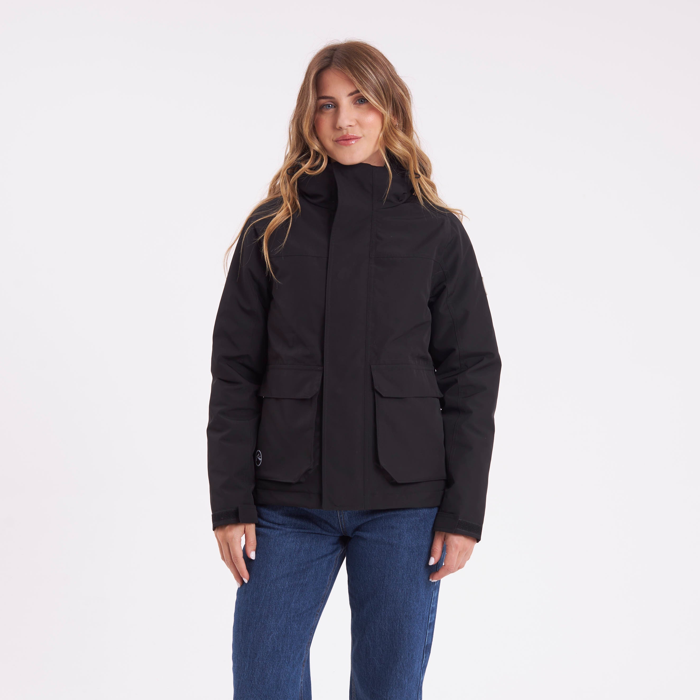 Campera Abrigo Rusty Special Windbreaker Jacket Ld Black