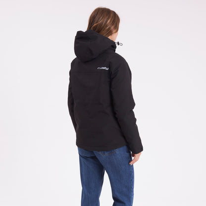 Campera Abrigo Rusty Special Windbreaker Jacket Ld Black
