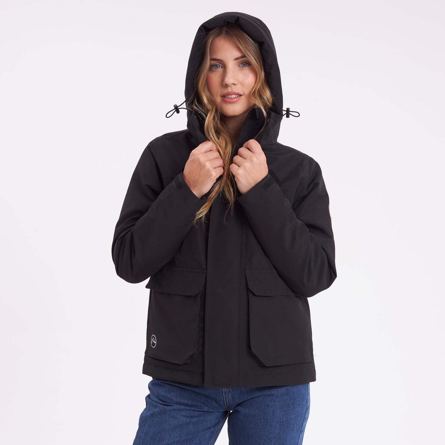 Campera Abrigo Rusty Special Windbreaker Jacket Ld Black