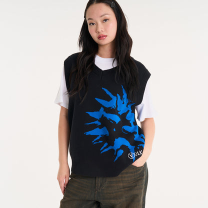 Chaleco Vulk Spikes Vest Black