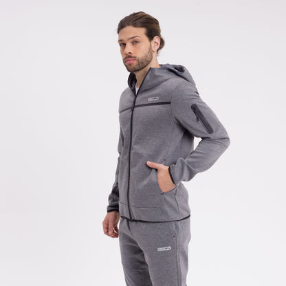 Campera Canguro Rusty Spyder Zip Hood Grey Marle