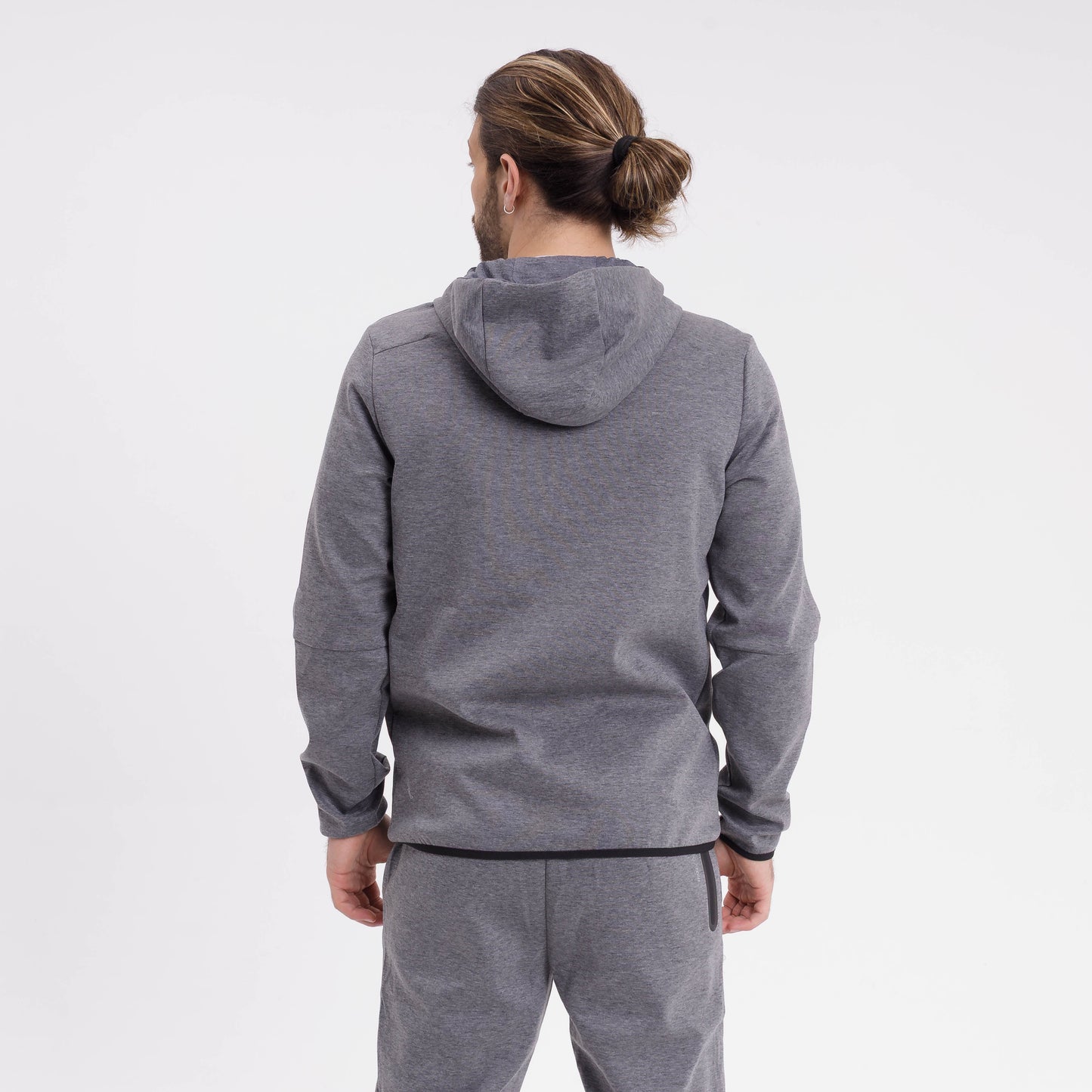 Campera Canguro Rusty Spyder Zip Hood Grey Marle