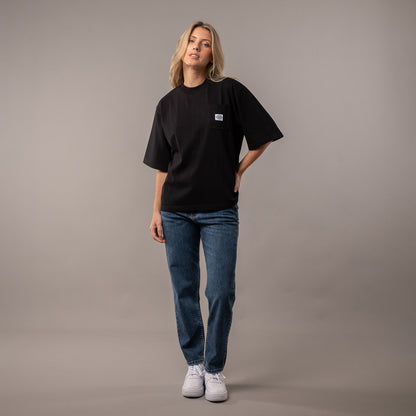 Remera Rusty Steezy Cropped Boxy Ld Black