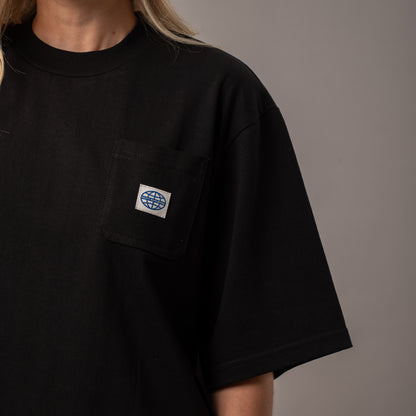 Remera Rusty Steezy Cropped Boxy Ld Black
