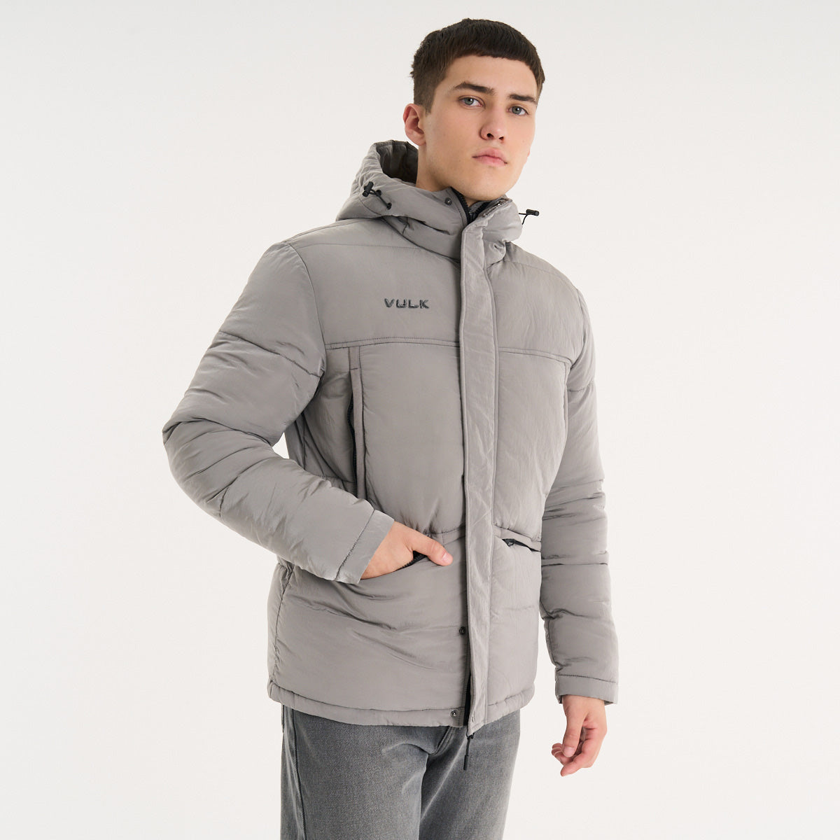 Campera Abrigo Vulk Stellar Jacket Grey