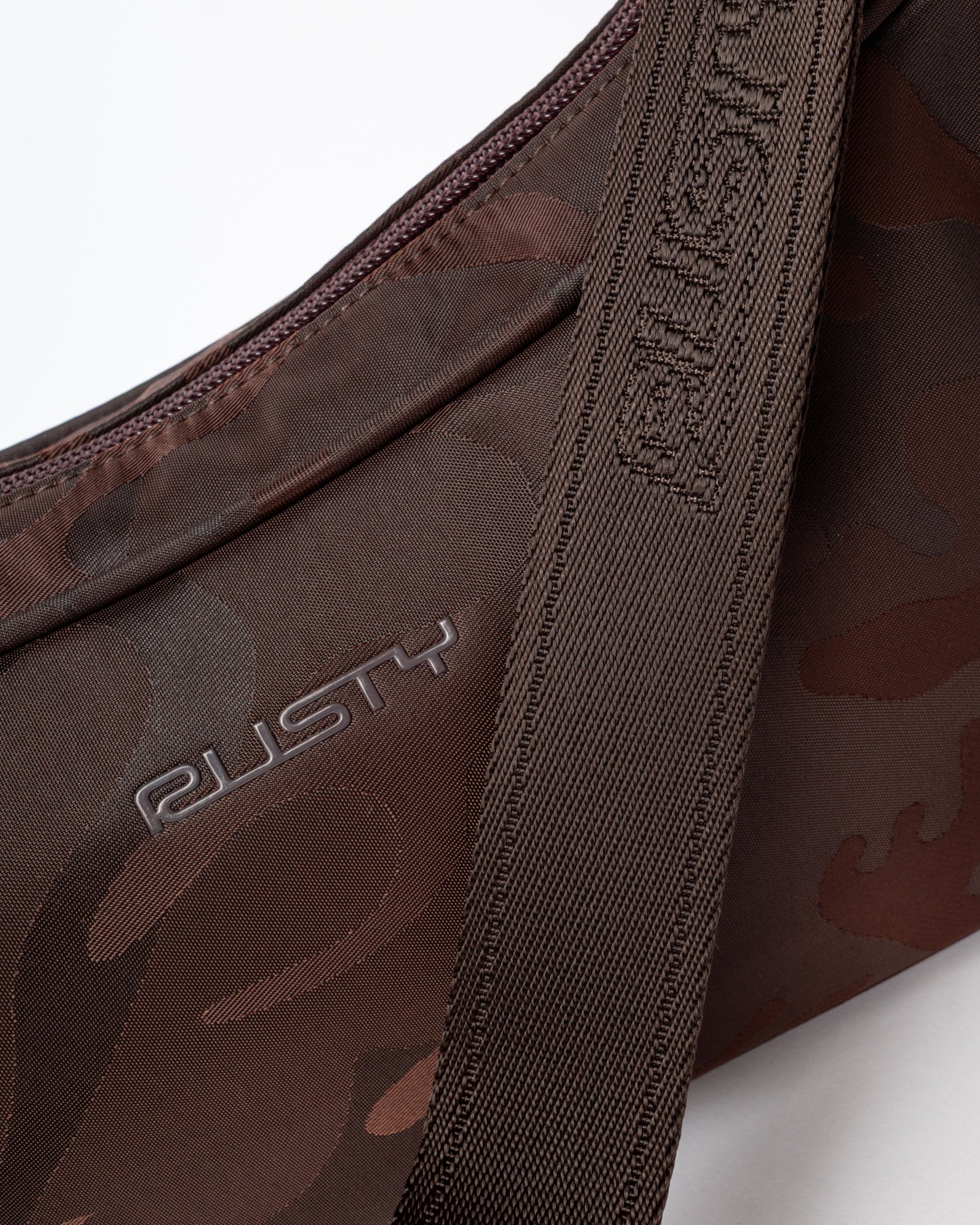 Cartera Rusty Stellar Nylon Camo Crossbody Bag Java