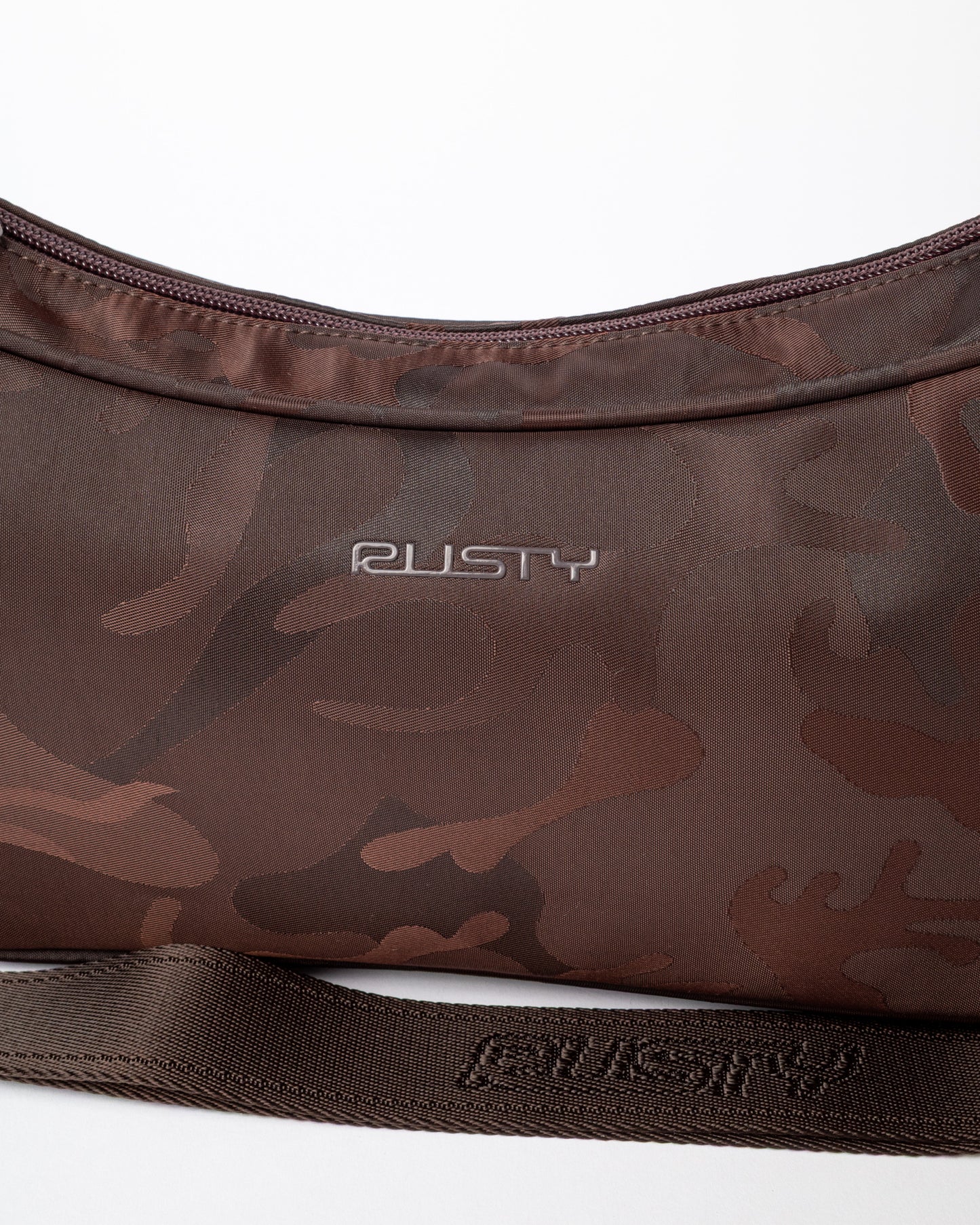 Cartera Rusty Stellar Nylon Camo Crossbody Bag Java