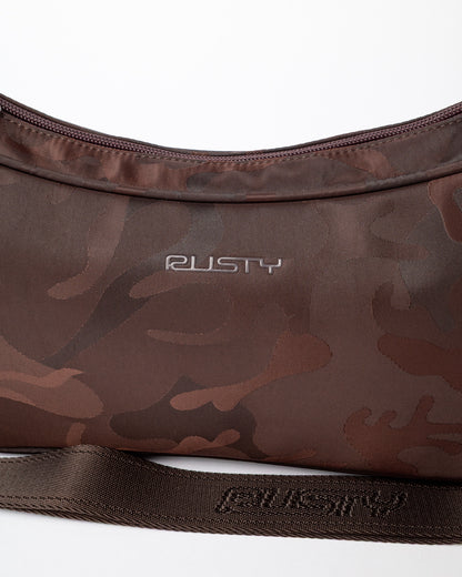 Cartera Rusty Stellar Nylon Camo Crossbody Bag Java
