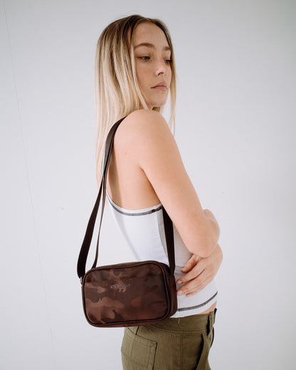 Cartera Rusty Stellar Nylon Camo Side Bag Java