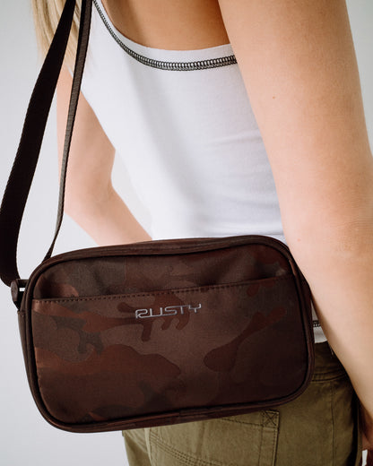 Cartera Rusty Stellar Nylon Camo Side Bag Java
