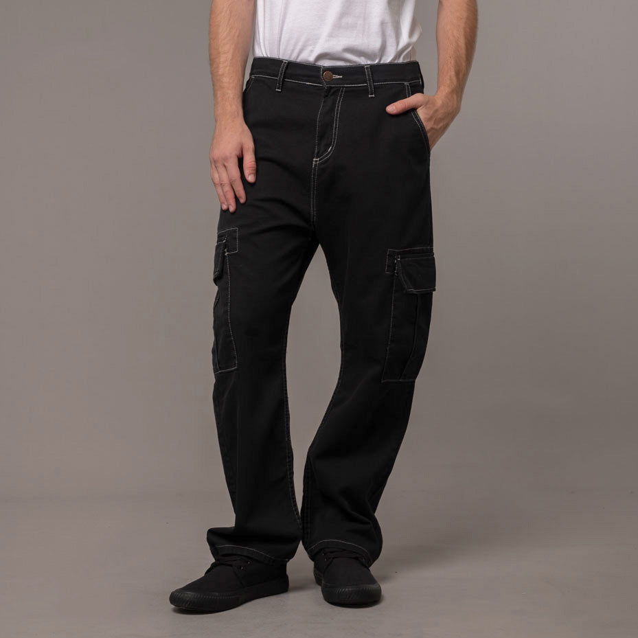 Jean Rusty Stranger Cargo Contrast Black