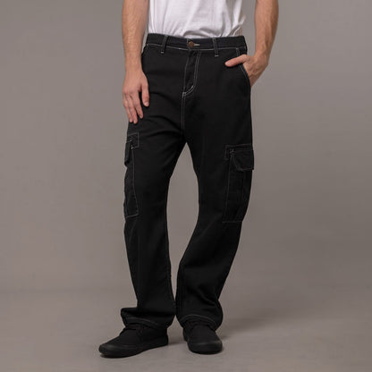 Jean Rusty Stranger Cargo Contrast Black