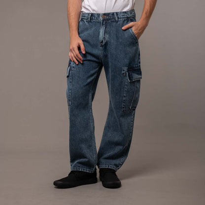 Jean Rusty Stranger Cargo Middy Blue