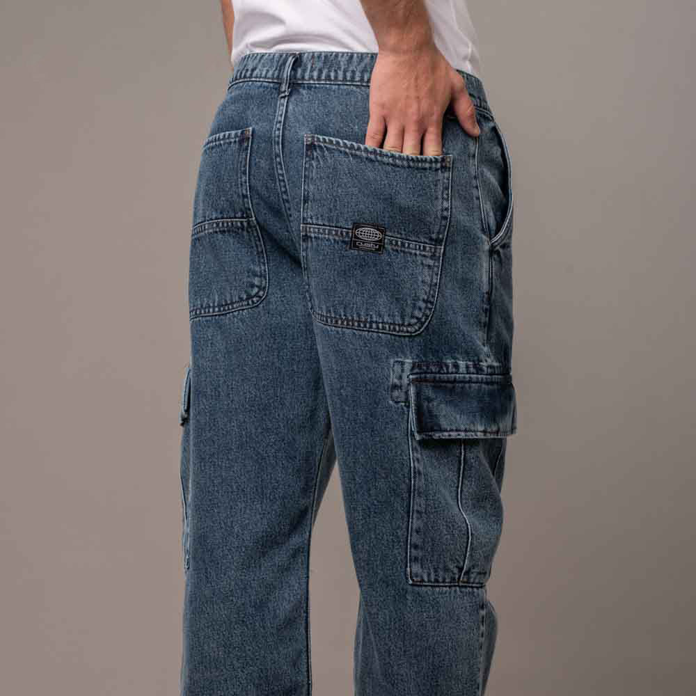 Jean Rusty Stranger Cargo Middy Blue