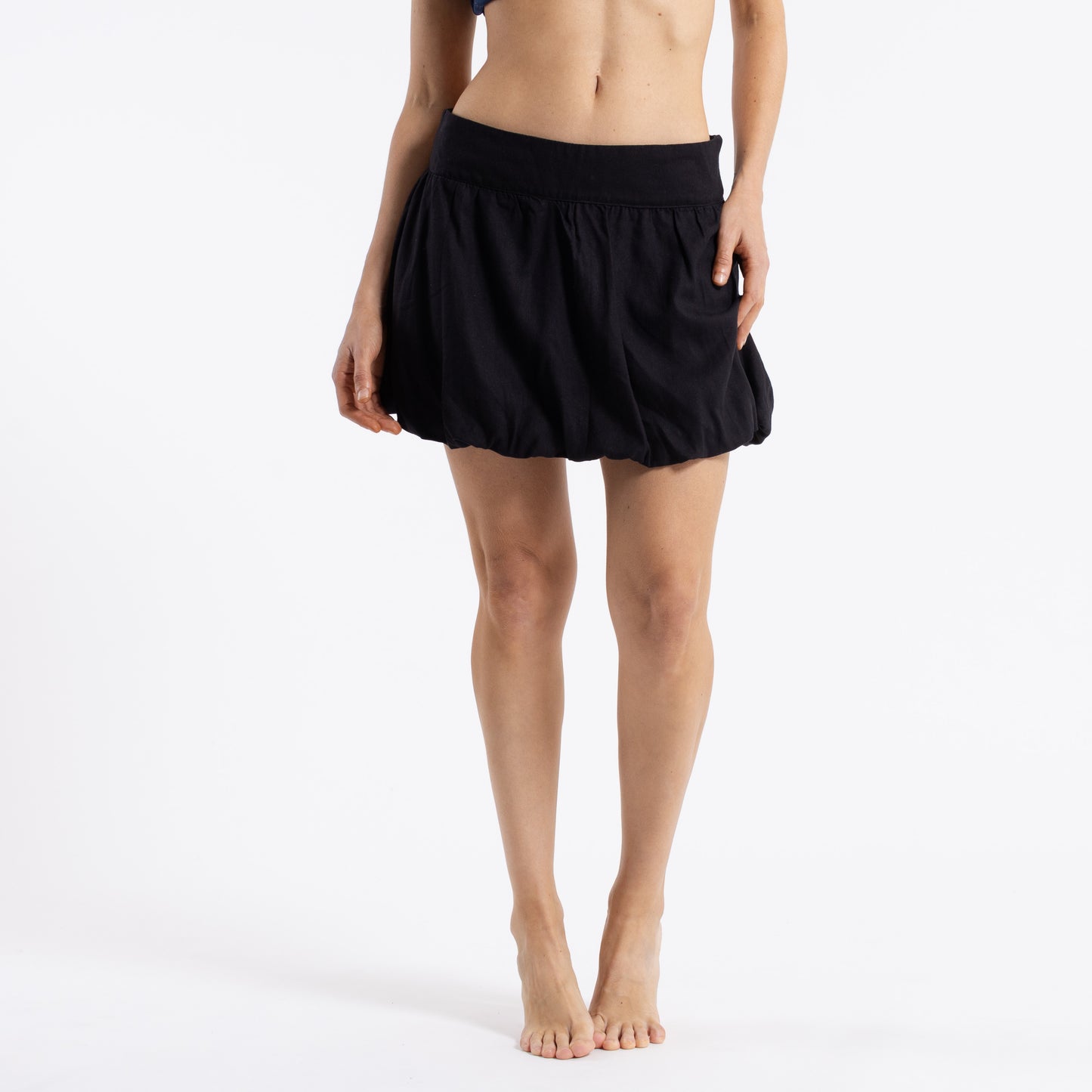 Pollera Rusty Summer Court Low Rise Bubble Skirt Ld Black