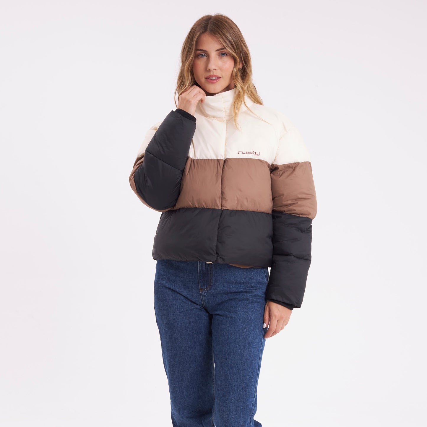 Campera Abrigo Rusty Summit Puffer Ld Multi
