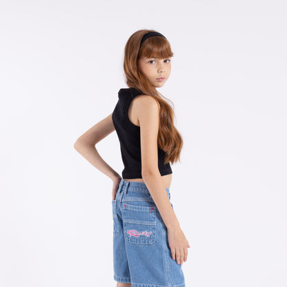 Musculosa Rusty Sunset Racer Tank Girls Black