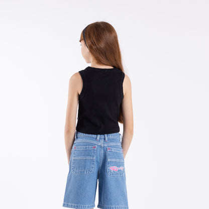 Musculosa Rusty Sunset Racer Tank Girls Black