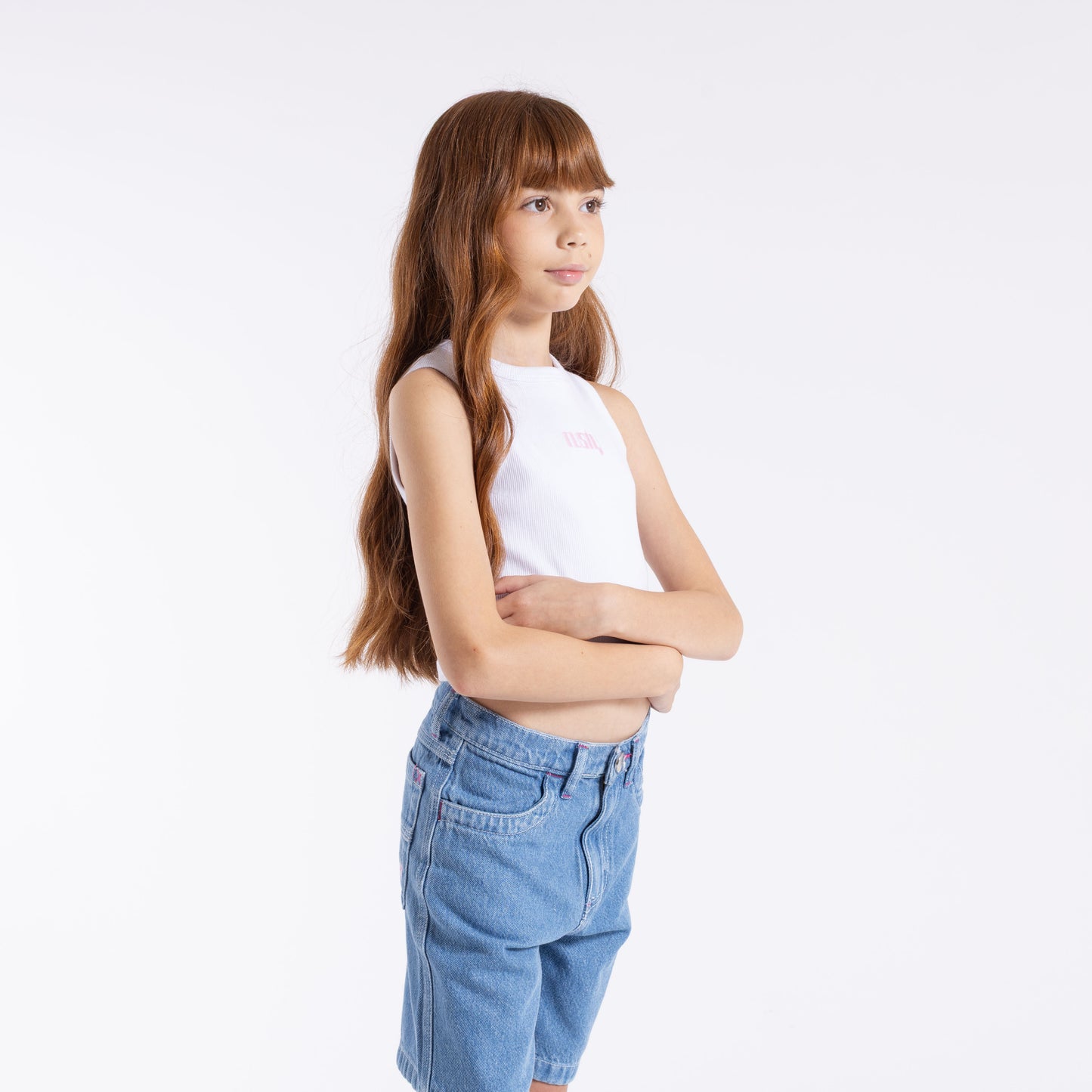 Musculosa Rusty Sunset Racer Tank Girls White