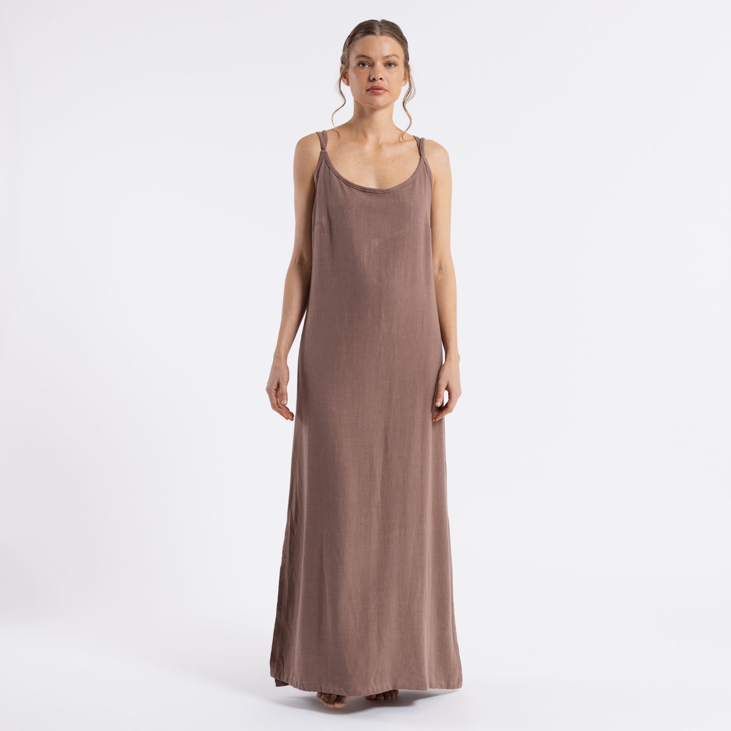 Vestido Rusty Sunset Slip Maxi Dress Ld Pinecone