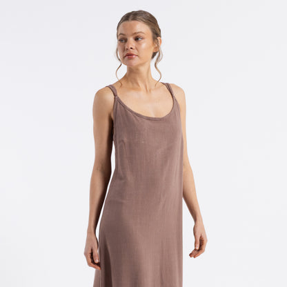 Vestido Rusty Sunset Slip Maxi Dress Ld Pinecone
