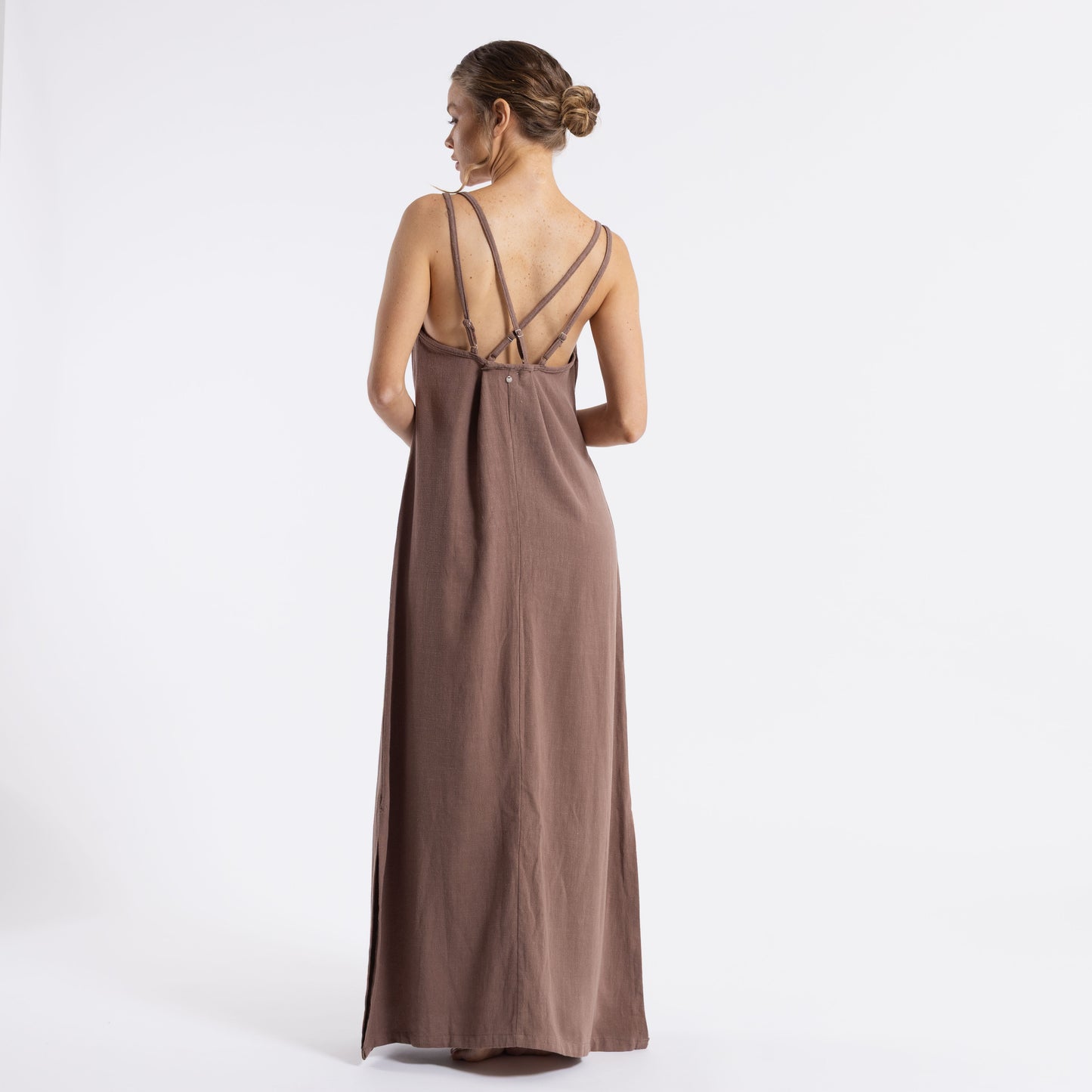 Vestido Rusty Sunset Slip Maxi Dress Ld Pinecone
