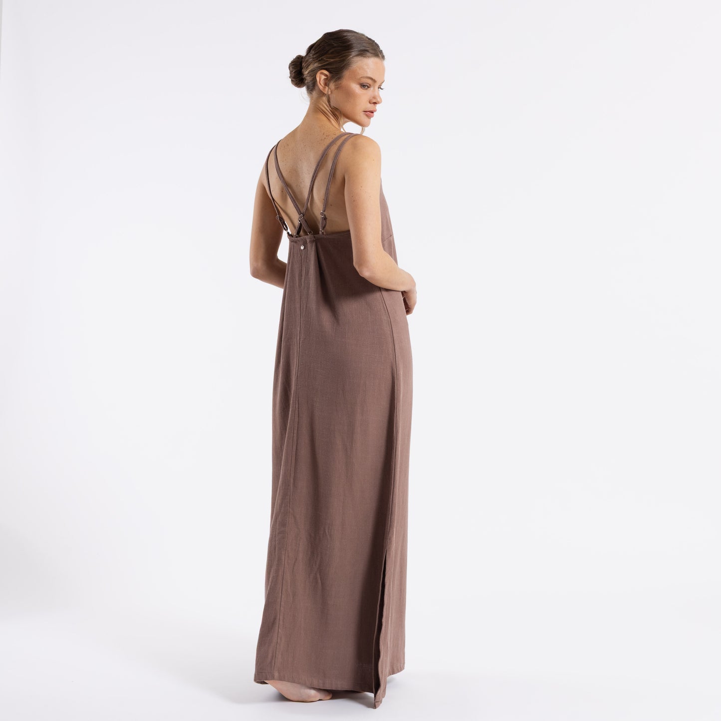 Vestido Rusty Sunset Slip Maxi Dress Ld Pinecone