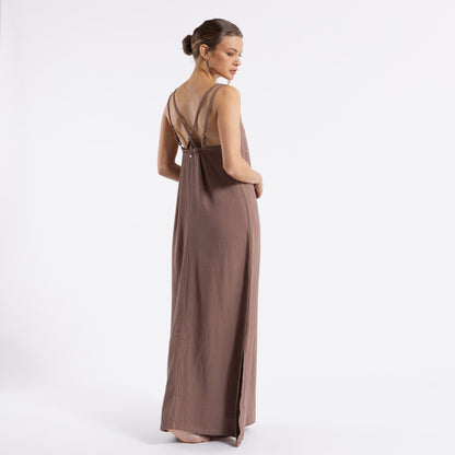 Vestido Rusty Sunset Slip Maxi Dress Ld Pinecone