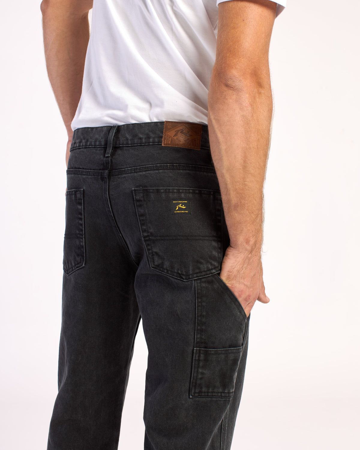 Jean Rusty Supra Worker Jean Black