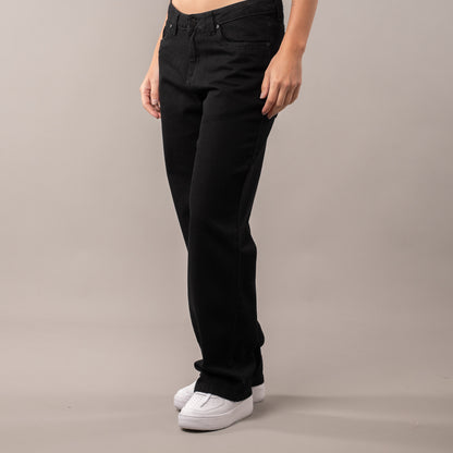 Jean Rusty Suzy Straight Low Rise Jean Ld Black
