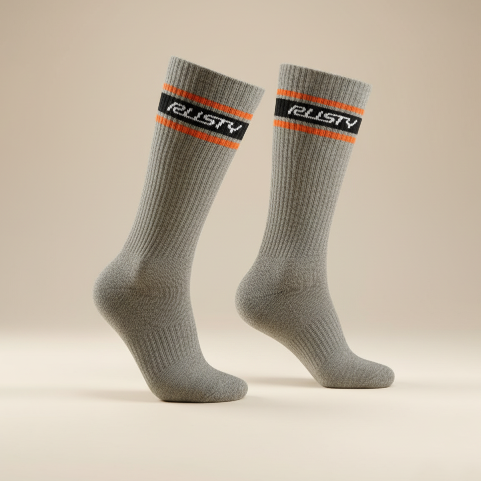 Medias Rusty Pit Crew Mid Calf 3-Sock Pack Multi