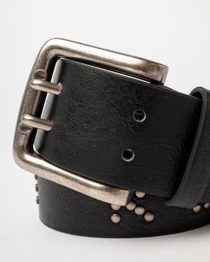 Cinturon Rusty Tease Leather Stud Belt Black