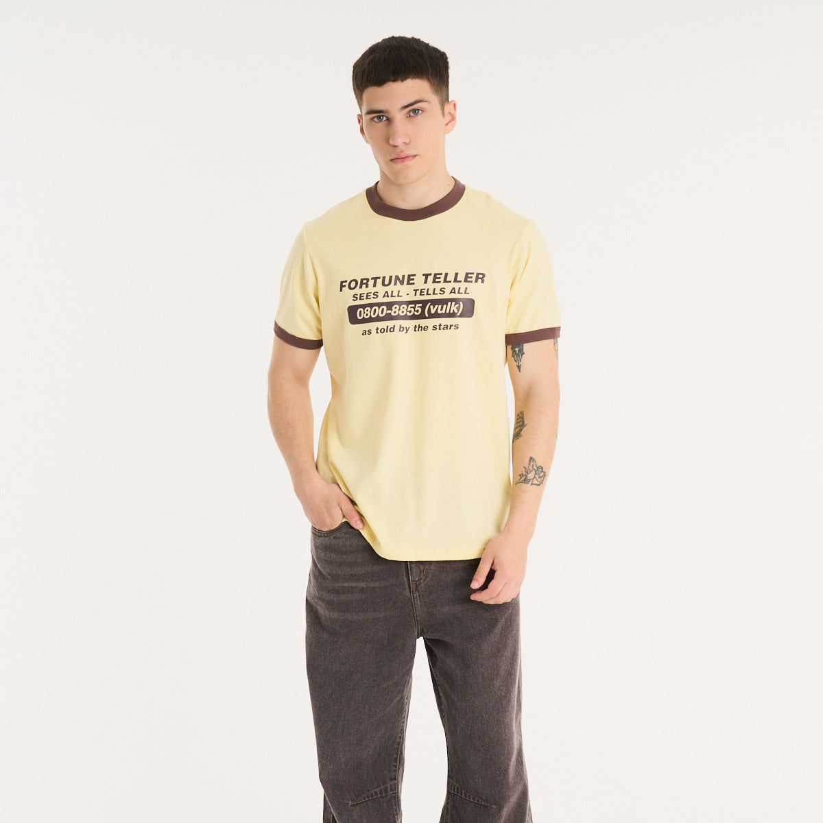 Remera Mc Vulk Teller Tee Pastel Yellow