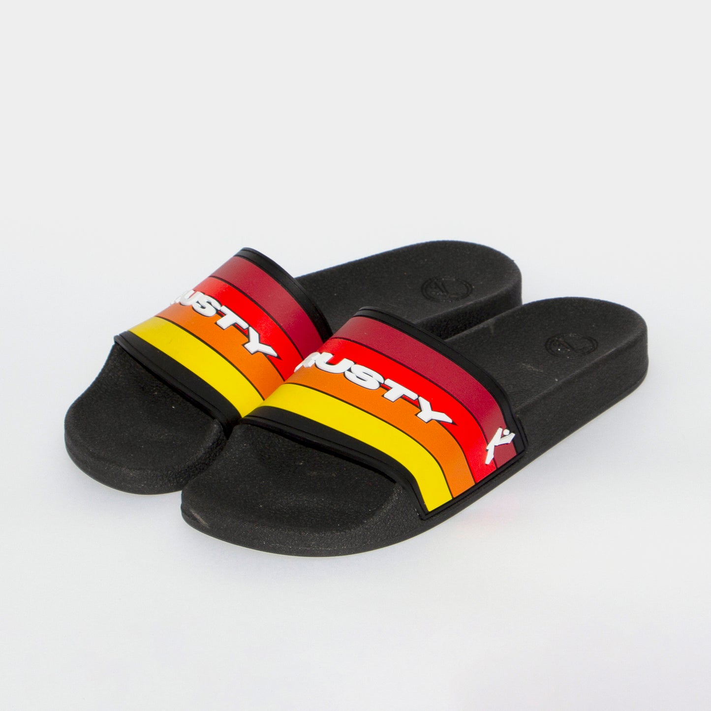 Ojotas Rusty The Rainbow Slide Ld Black