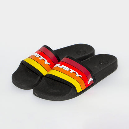 Ojotas Rusty The Rainbow Slide Ld Black