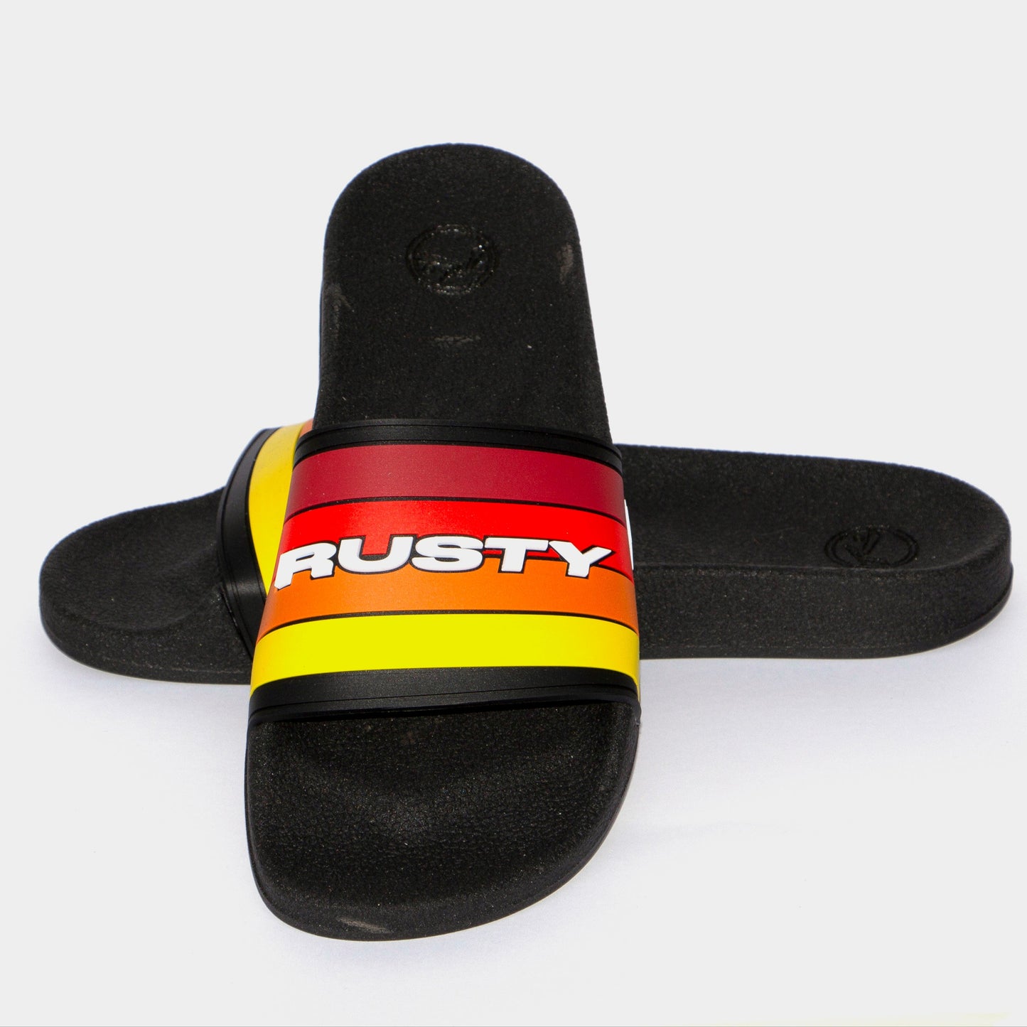 Ojotas Rusty The Rainbow Slide Jr Black