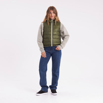 Chaleco Rusty The Secret Rever Puffer Vest Ld Snow White