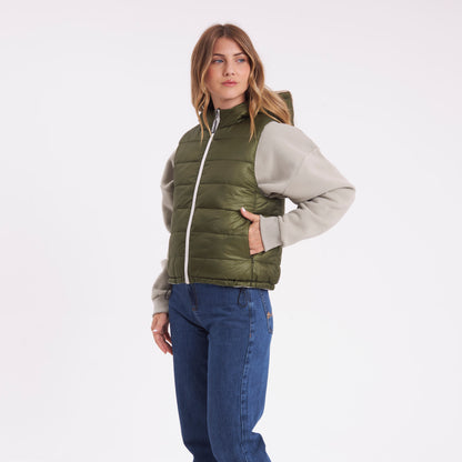 Chaleco Rusty The Secret Rever Puffer Vest Ld Snow White