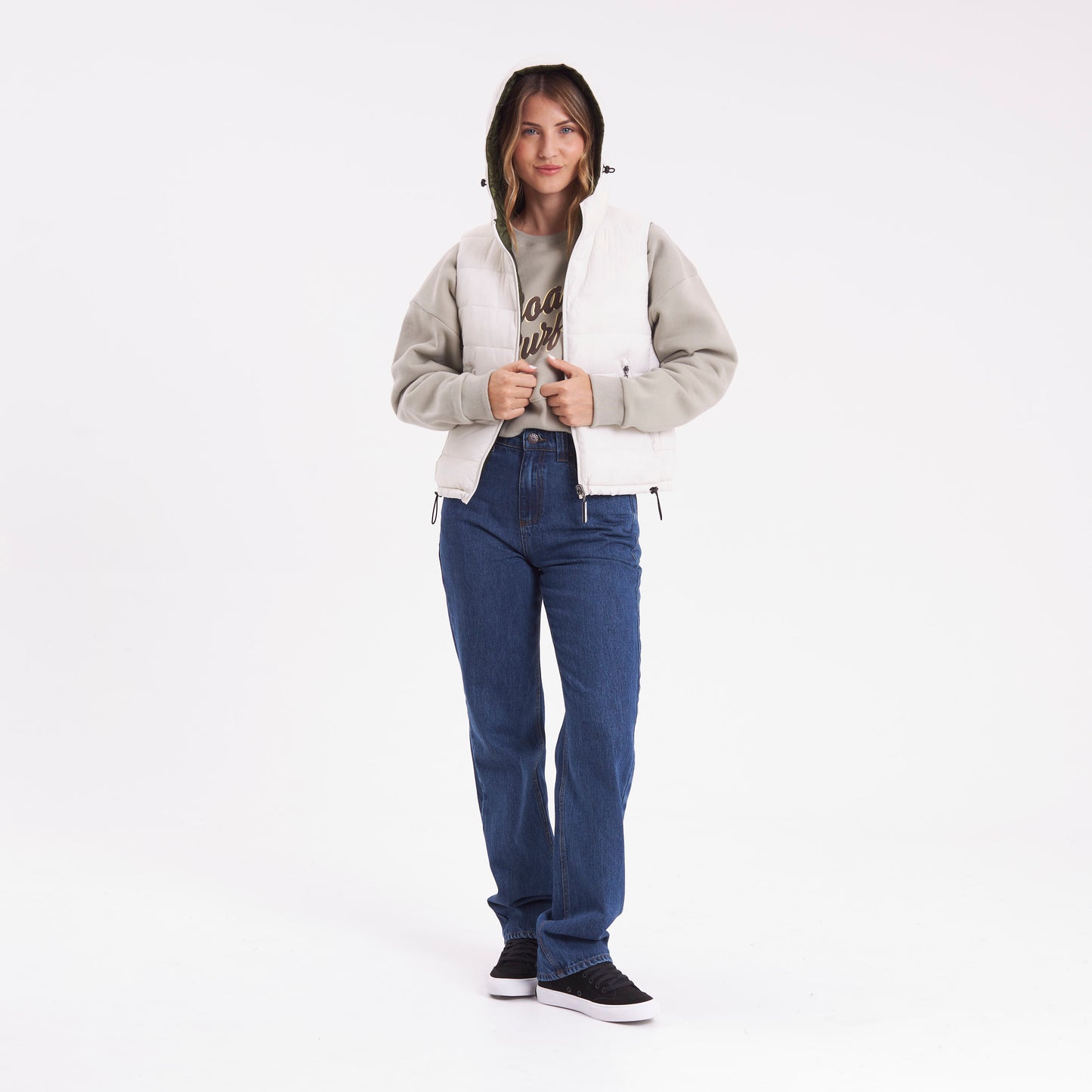 Chaleco Rusty The Secret Rever Puffer Vest Ld Snow White