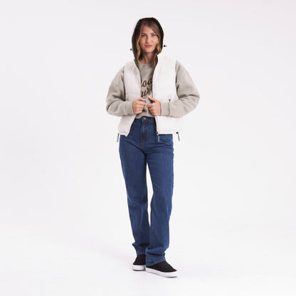 Chaleco Rusty The Secret Rever Puffer Vest Ld Snow White