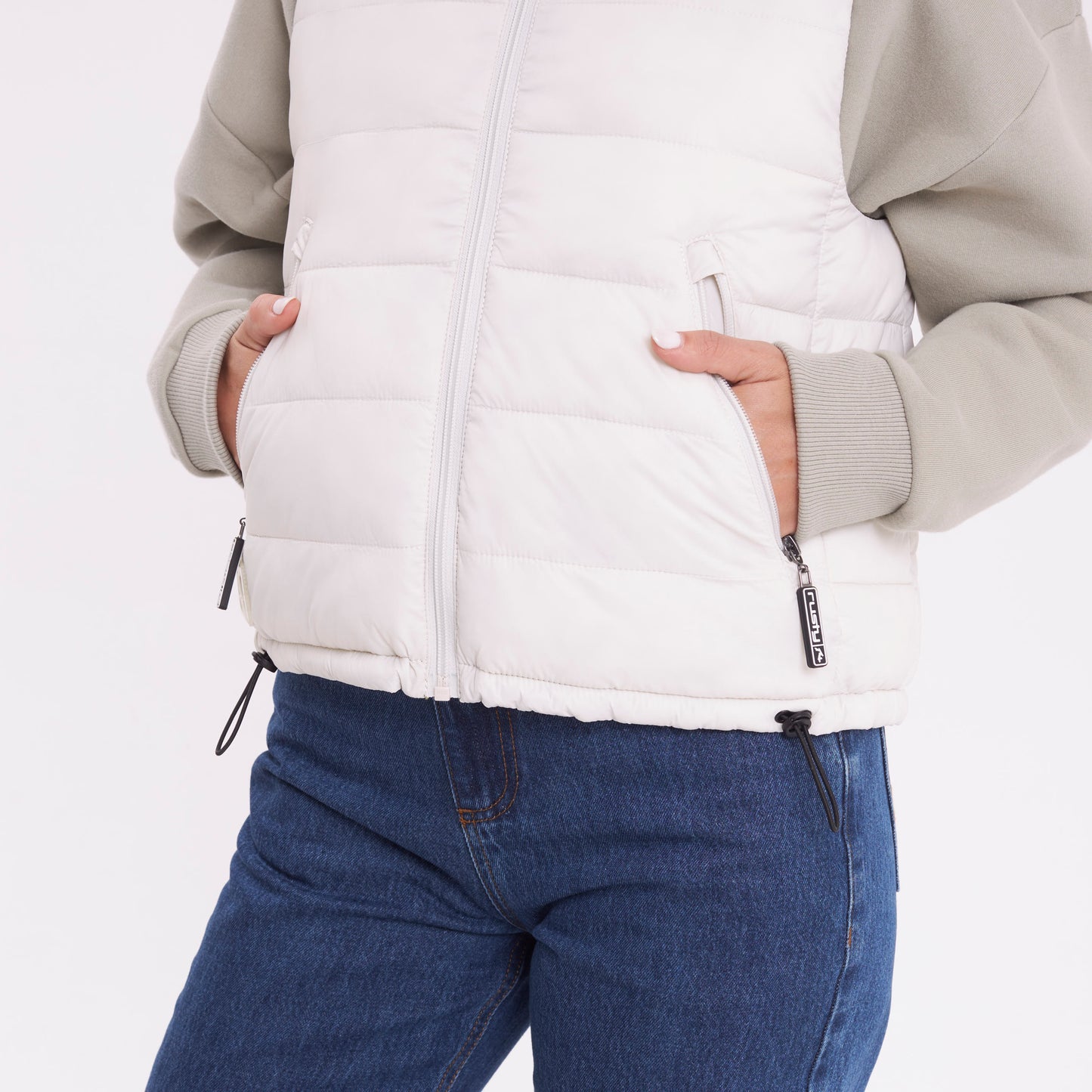 Chaleco Rusty The Secret Rever Puffer Vest Ld Snow White